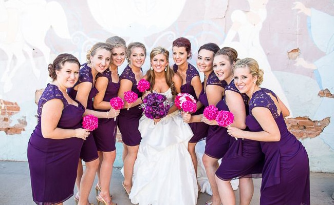 Modern Purple Arizona Wedding