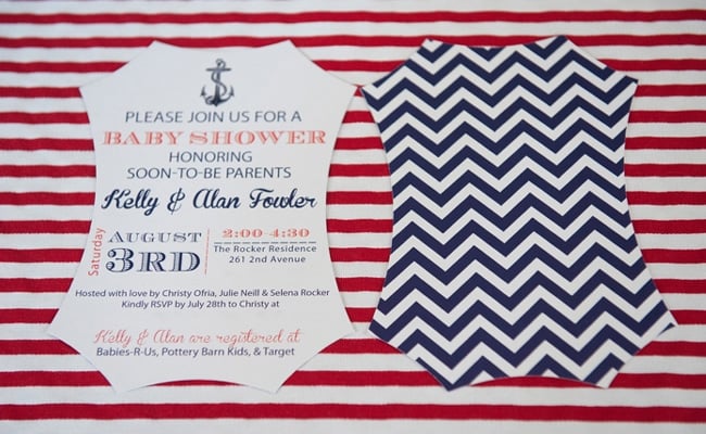 Co-ed Nautical Baby Shower