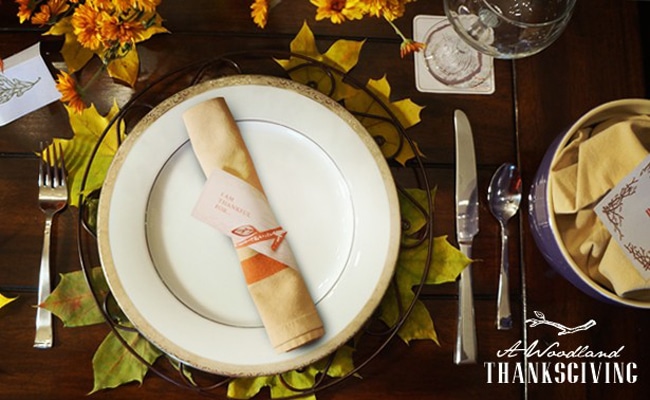 Free Woodland Thanksgiving Printables