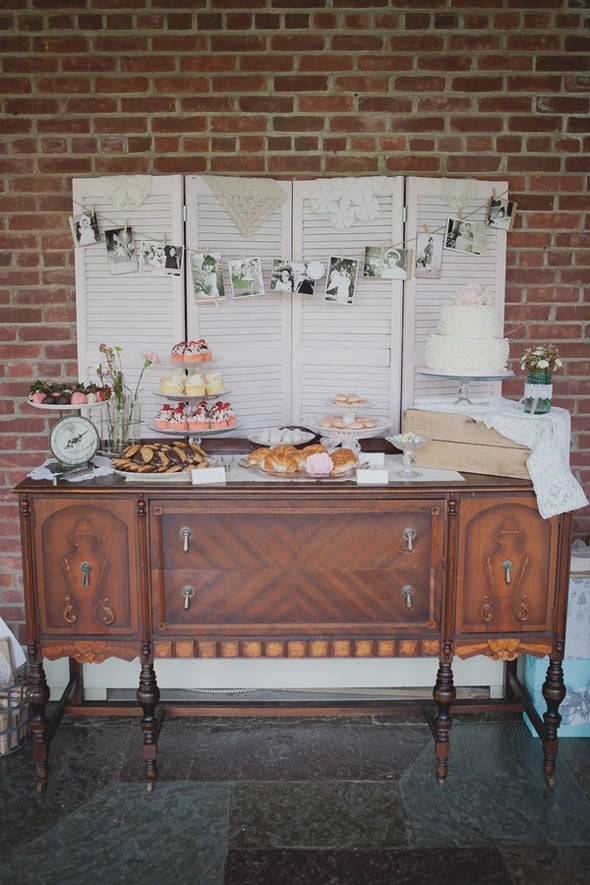 Tea Party Bridal Shower Dessert Table