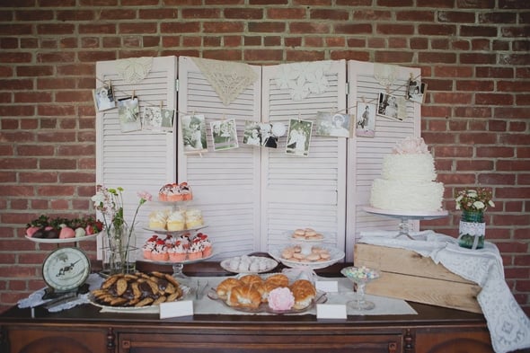 Tea Party Bridal Shower Dessert Table
