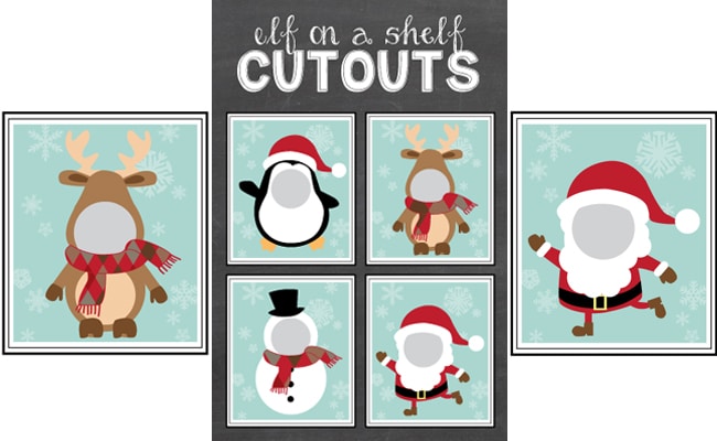 Free Elf on the Shelf Cutout Printables