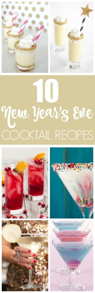10 Fun Cocktail Ideas For Your New Year's Party | Pretty My Party