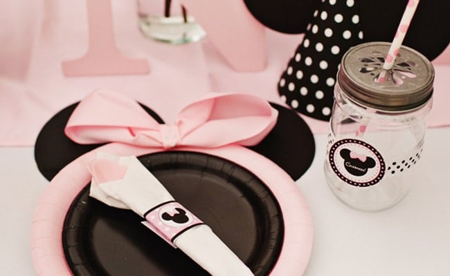 Pink Minnie Mouse First Birthday Party