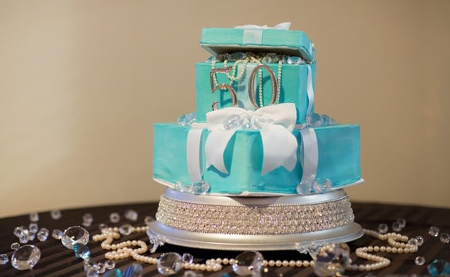 Tiffany Inspired 50th Birthday Party