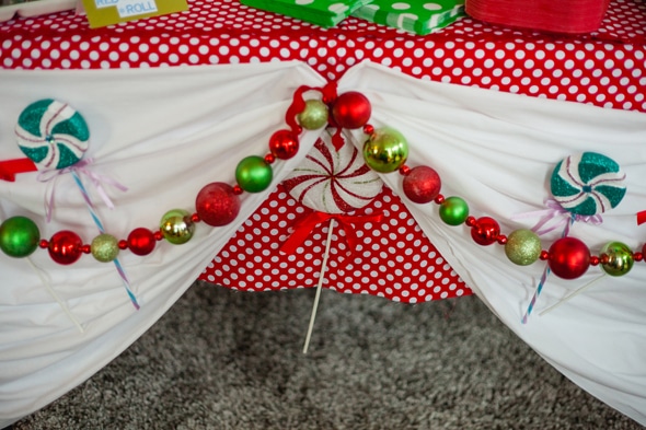 Red and Green Table Decor