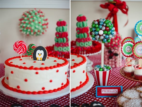 Winter Wonderland Cake and Desserts
