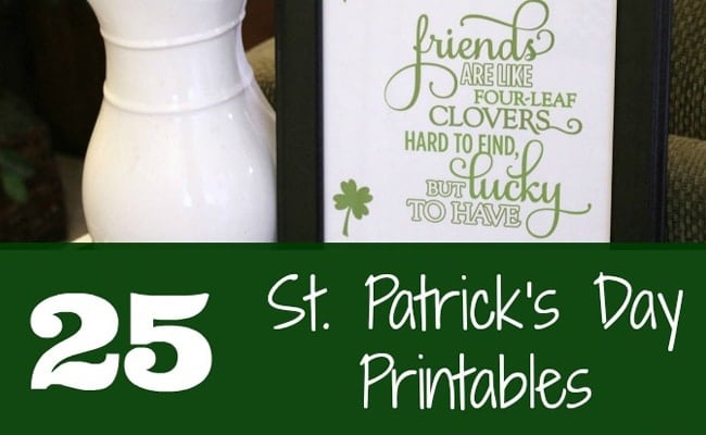 Free St. Patrick’s Day Printables(25 Of Them)
