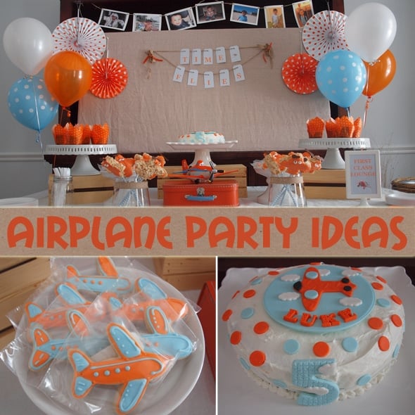 Airplane birthday party ideas on Pretty My Party