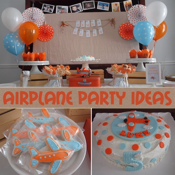 Airplane birthday party ideas on Pretty My Party