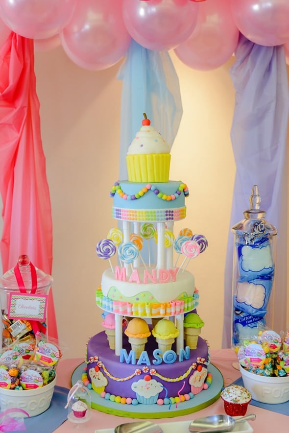 Amazing Candyland Birthday Cake