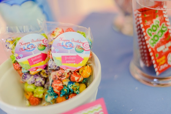 Colorful Candyland Popcorn Party Favors