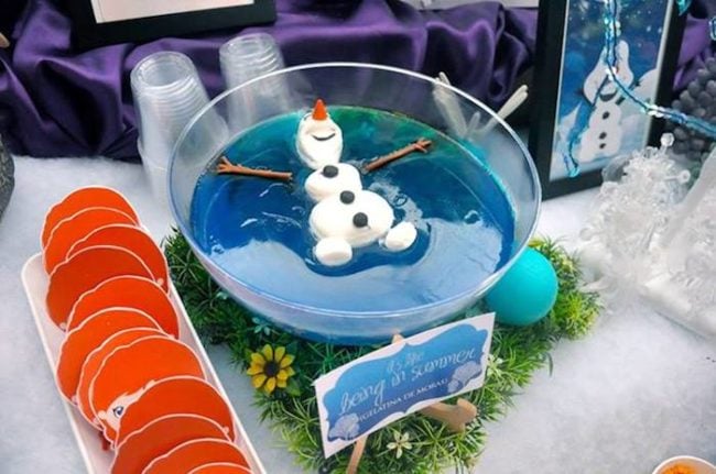 Olaf Swimming In Jello - Frozen Party Ideas