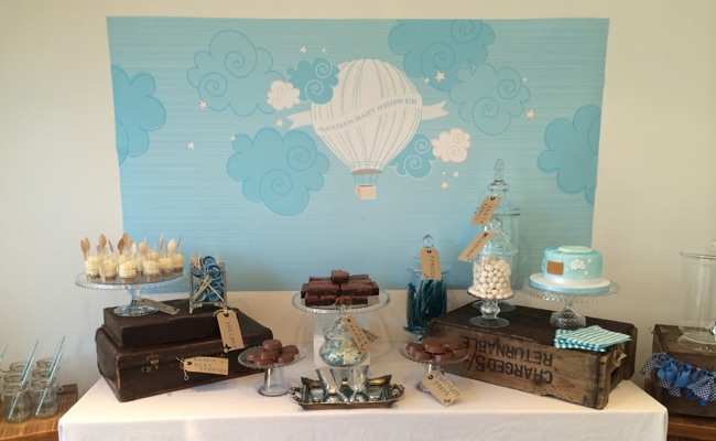 Hot Air Balloon Baby Boy Shower