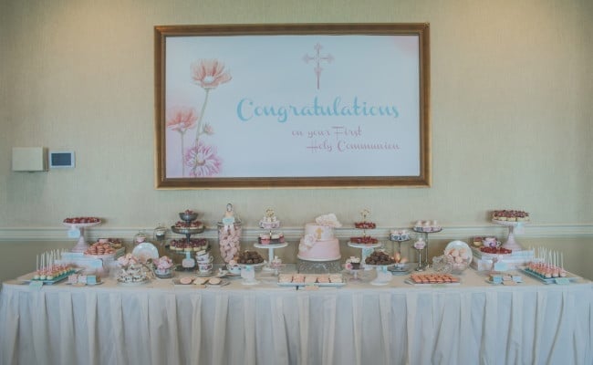 Tea Party Themed First Communion Party