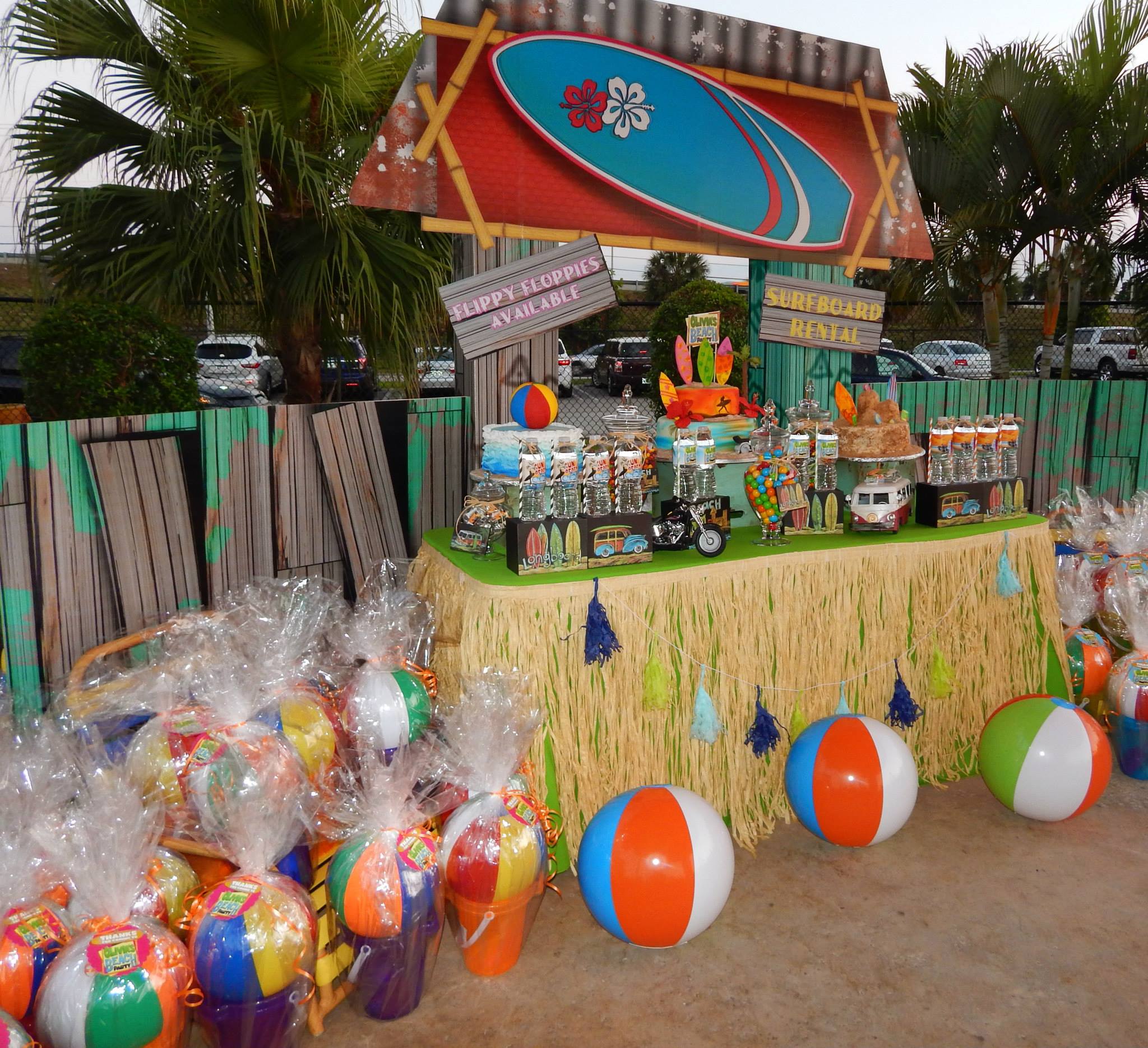 Surf shack prop for beach party