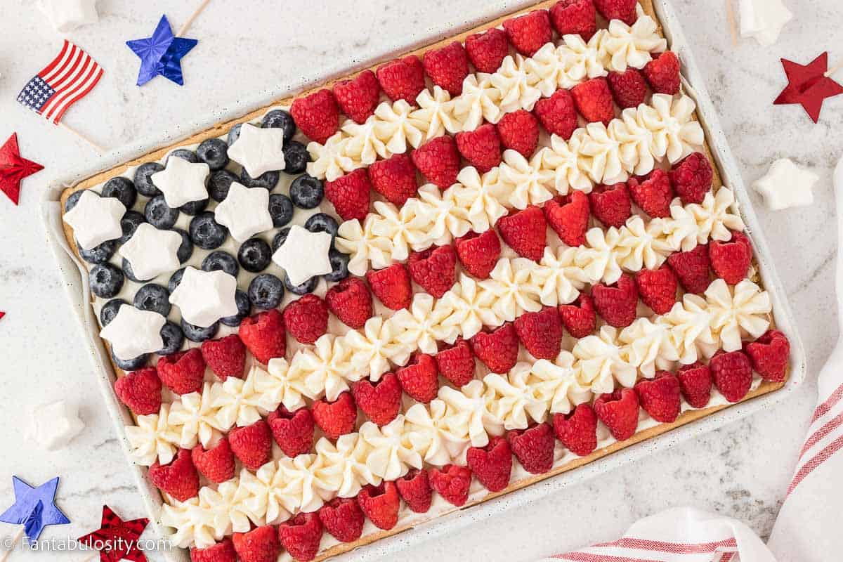 American Flag Fruit Pizza