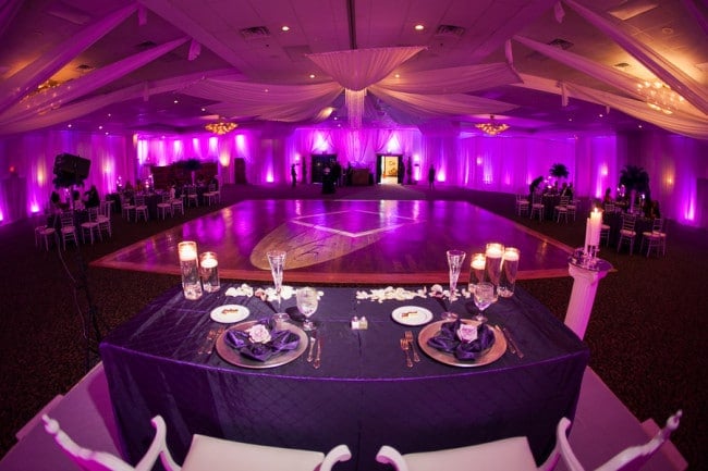 All Things Purple and Bling Wedding