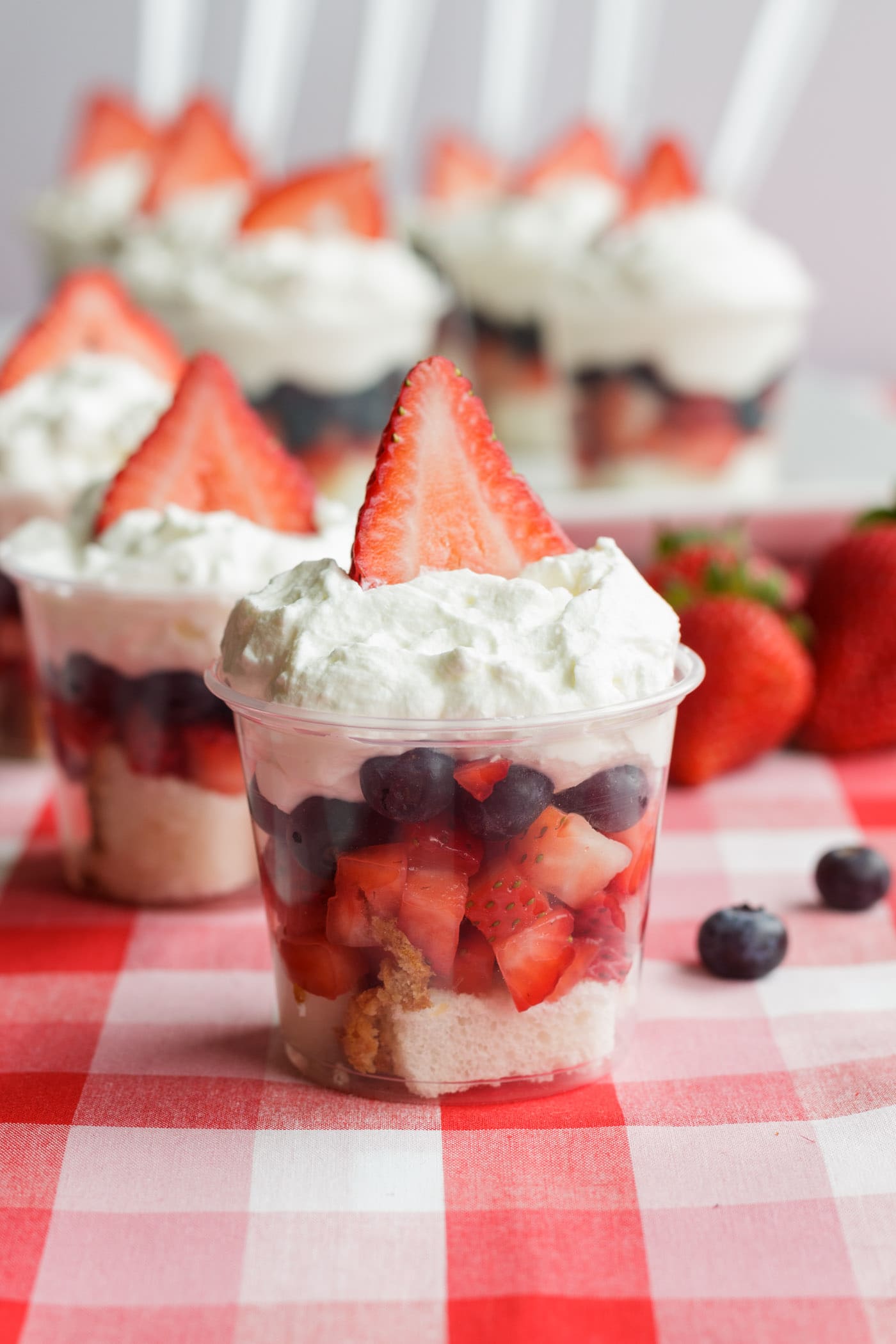 Mini strawberry shortcake cups