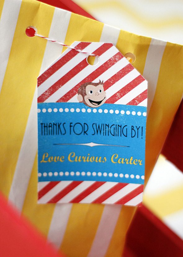 Curious George Birthday Party Favors - Curious George Party Ideas