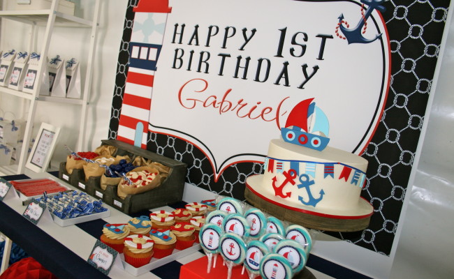 Nautical First Birthday Party Theme