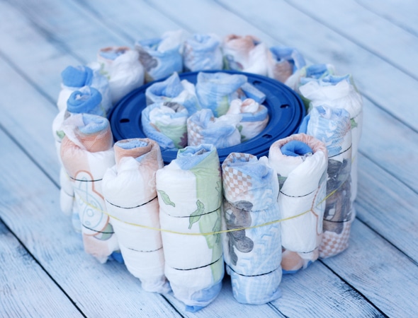 Diaper cake tutorial