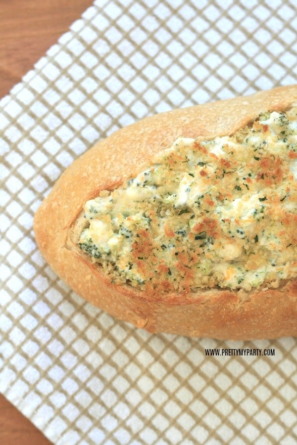 Baked Broccoli Parmesan Dip on Pretty My Party