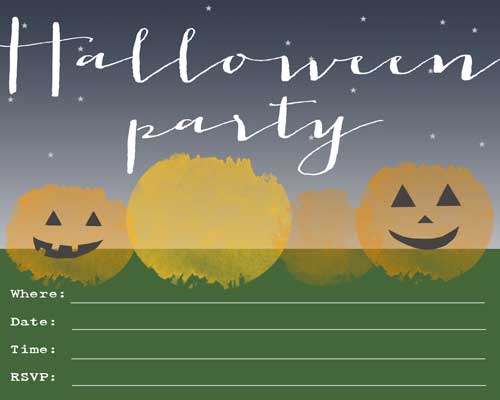 Free Halloween Party Invitation