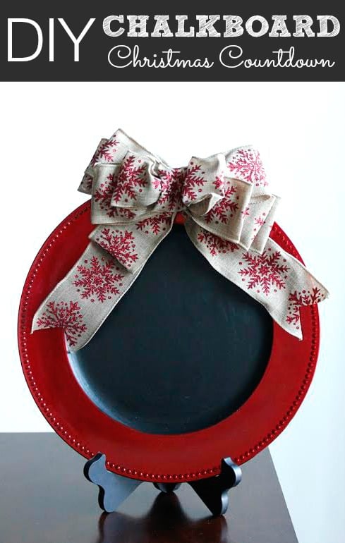 DIY Chalkboard Christmas Countdown