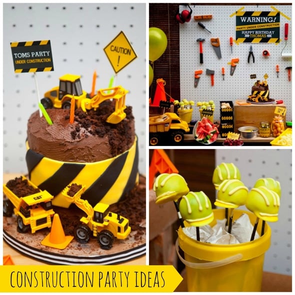 Construction Themed Birthday Party