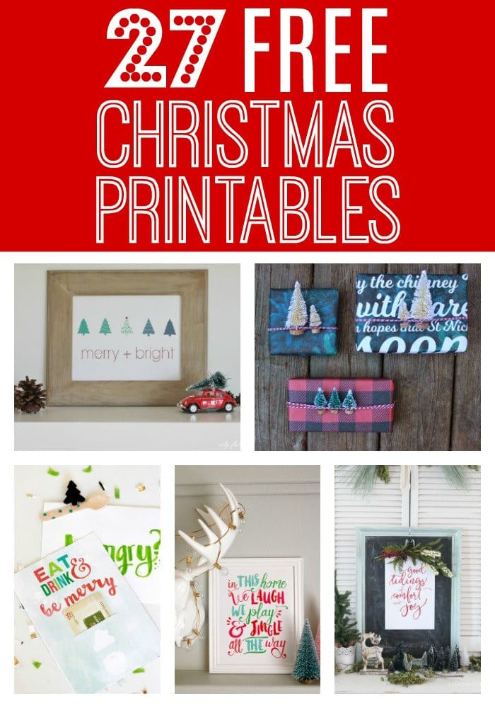 27 Free Holiday Printables - Pretty My Party