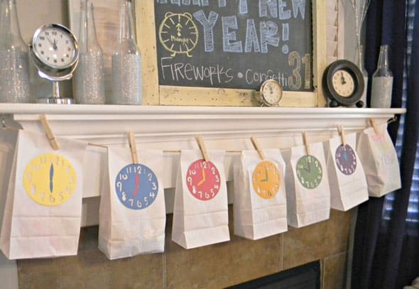 New Year's Eve DIY Countdown Bags - Kid-Friendly New Year's Eve Ideas
