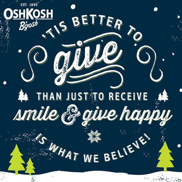 Give Happy This Holiday With OshKosh