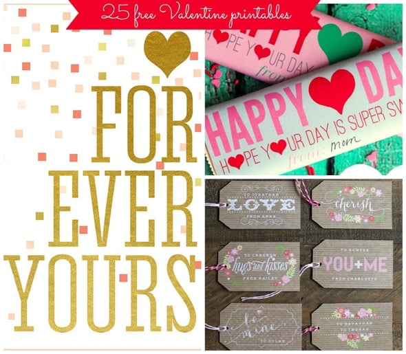 25 Valentine’s Day Printables For Free