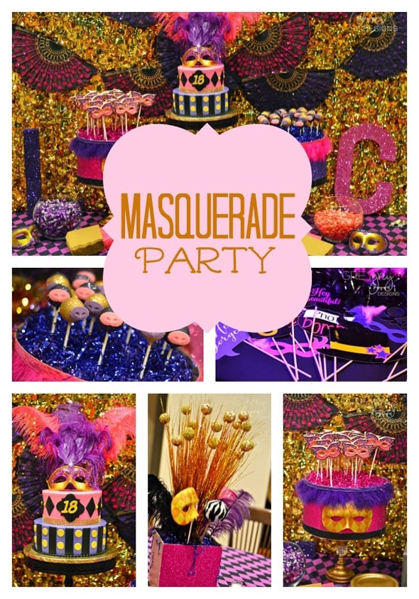 Masquerade Birthday Party Masquerade Birthday Party