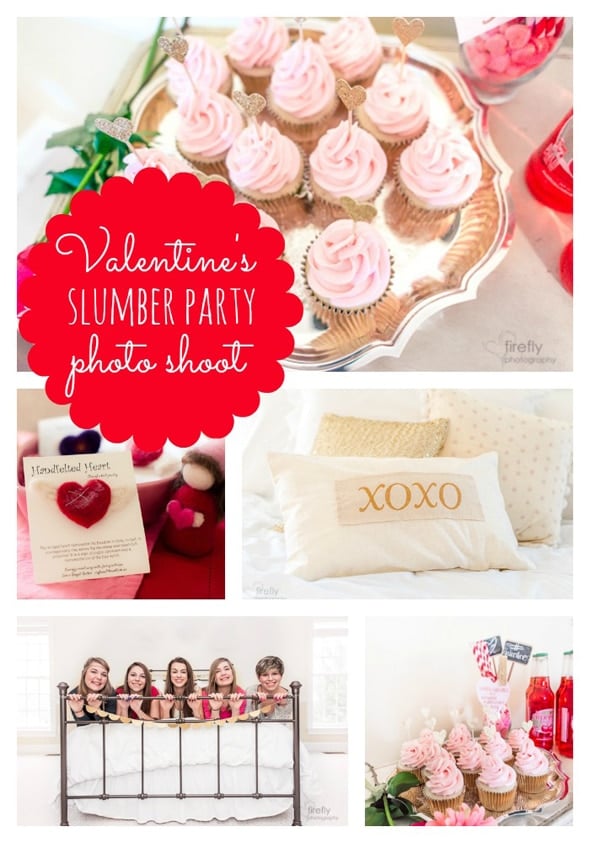 Valentines Day Slumber Party Styled Shoot
