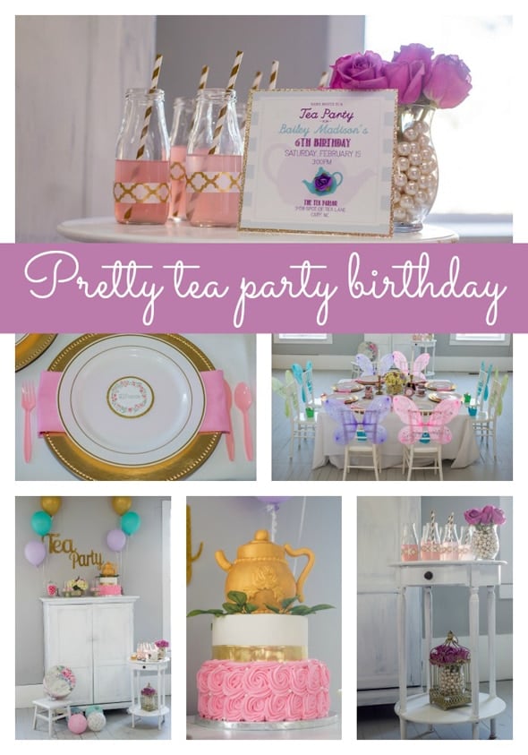 Pretty Tea Party Themed Birthday