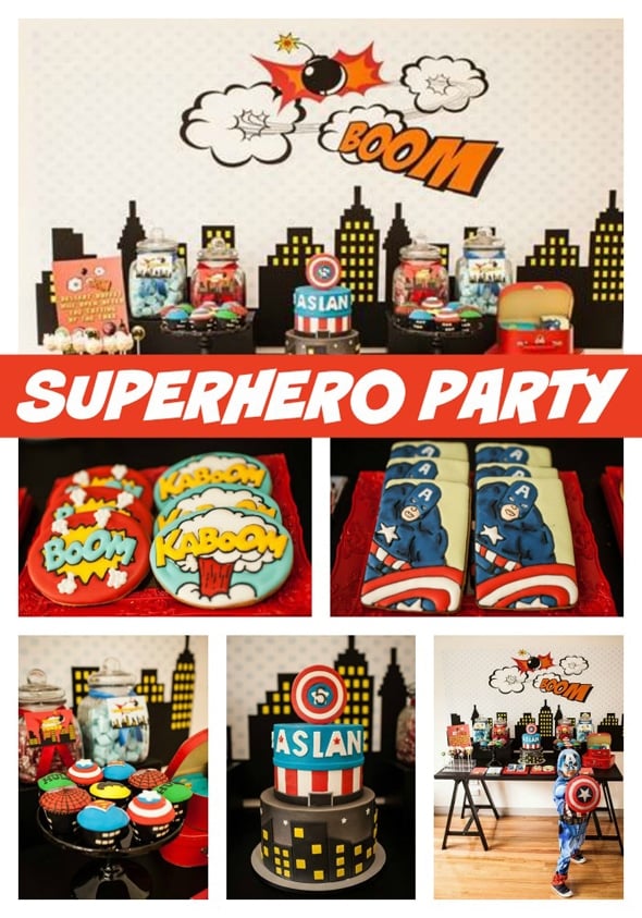 Classic Superhero Birthday Party