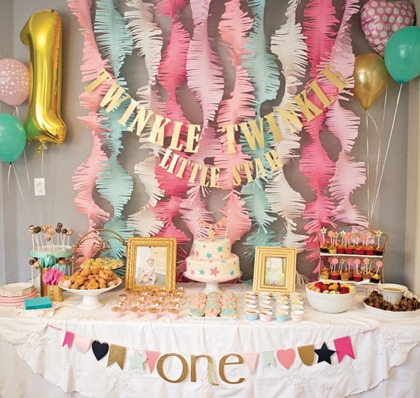 Twinkle Twinkle Little Star First Birthday Pretty My Party