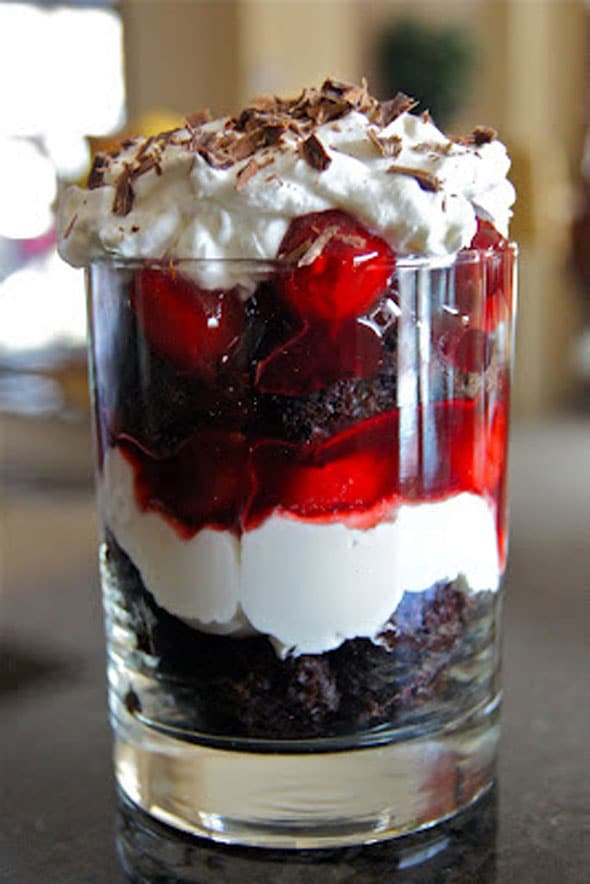 Black Forest Trifles - Easy Party Desserts in Cups