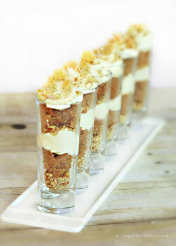 Carrot Cake Shots - Small Desserts For Parties