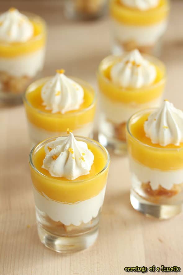 Mini Lemon Parfaits in a cup - Easy Party Desserts