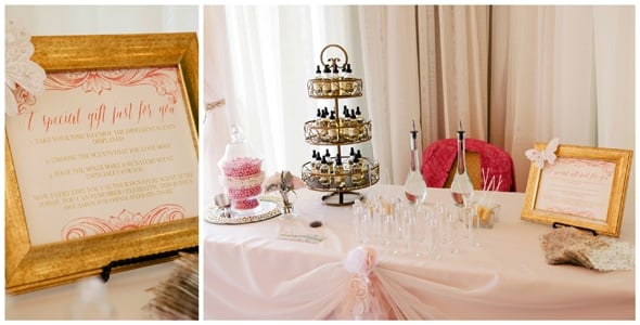 Pink and gold baby shower ideas