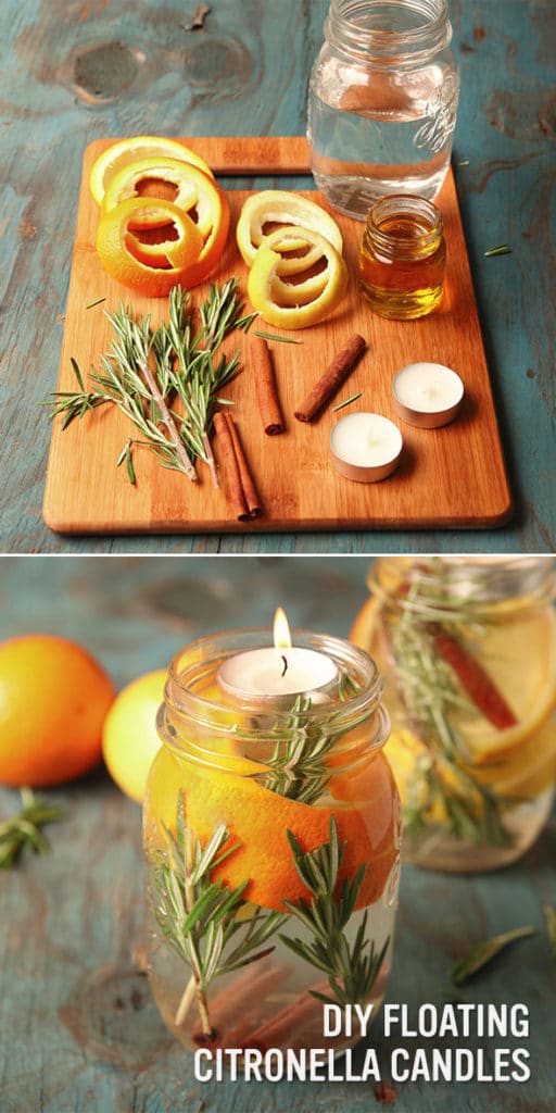 DIY Floating Citronella Candles - Summer Entertaining Hacks