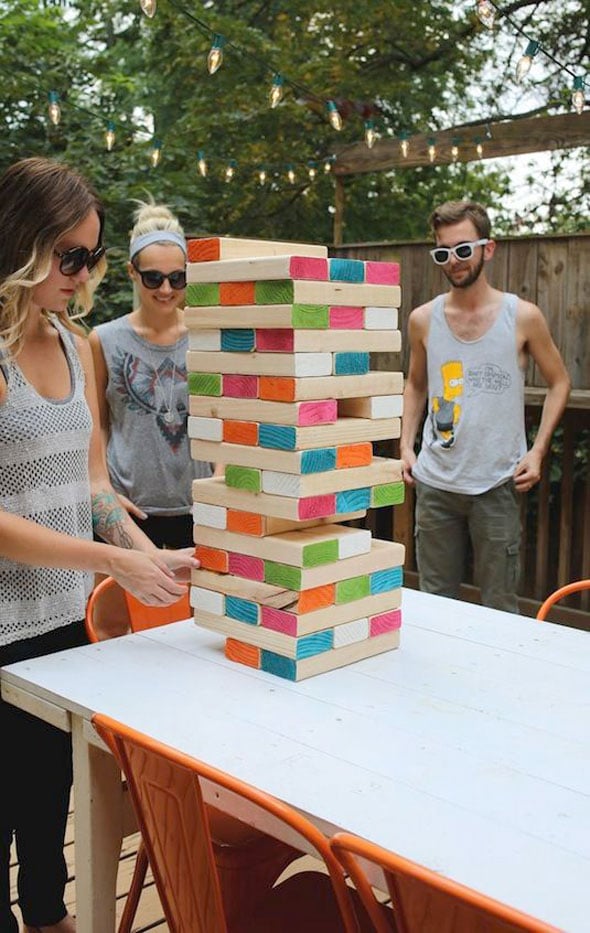 Jumbo Jenga - Summer Entertaining Ideas