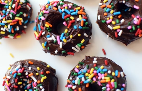 Quick and Easy Mini Chocolate Doughnuts