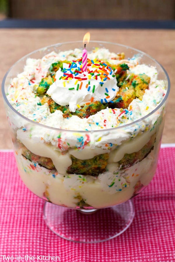 Funfetti Birthday Cake Trifle Recipe