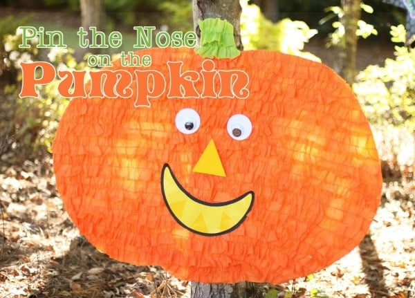 Pin the Nose on The Pumpkin Halloween Party Game