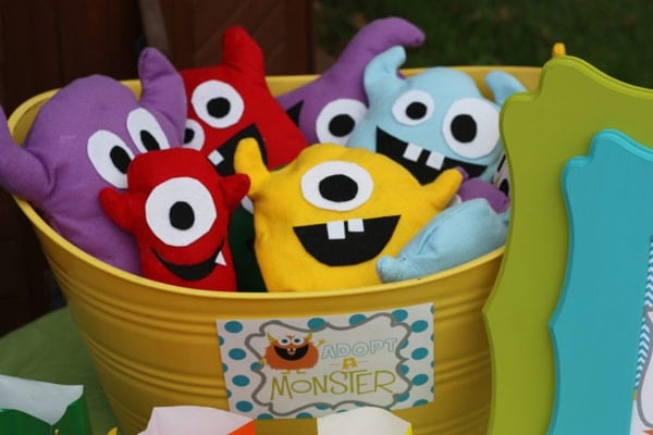 Adopt A Monster - Monster Birthday Party Ideas