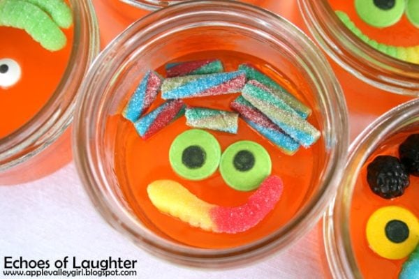 Jello Jar Monsters - Monster Birthday Party Ideas